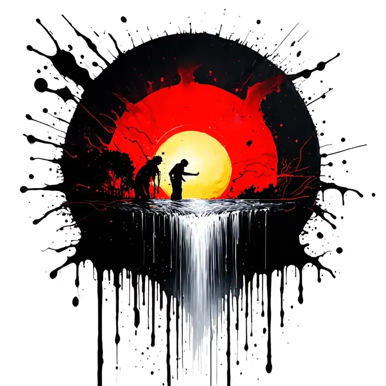 Sun Becomes A Waterfall