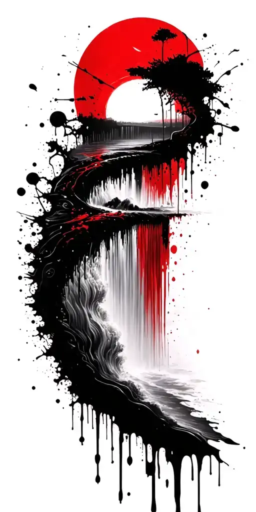 Sun Becomes A Waterfall