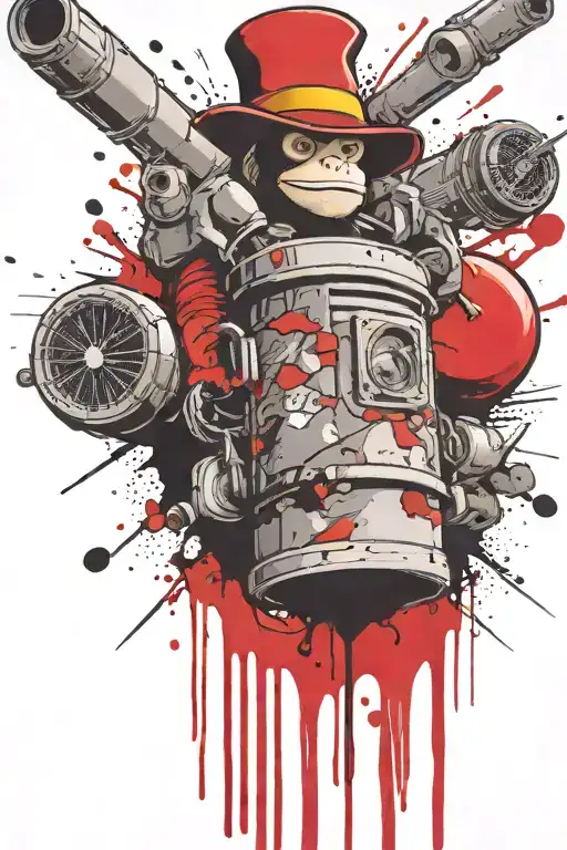 Curious George Boomers Grenade Exploding Inconspicuouslmushrooms