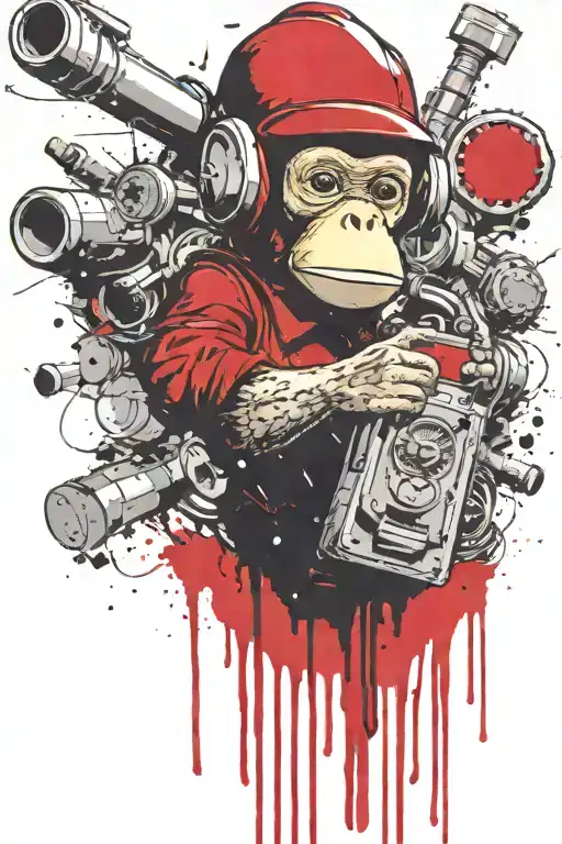 Curious George Boomers Grenade Exploding Inconspicuouslmushrooms