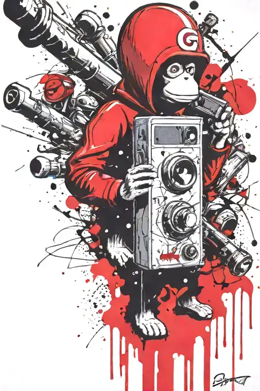 Curious George Boomers Grenade Exploding Inconspicuouslmushrooms