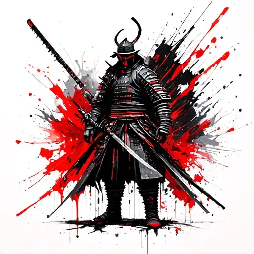 Cyberpunk Samurai Standing