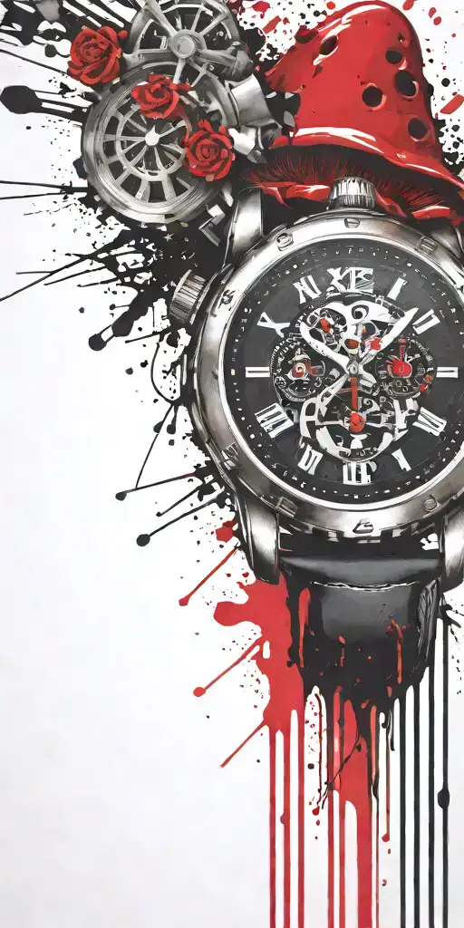 Procrastinating Shroom Grenade Wrist Watch