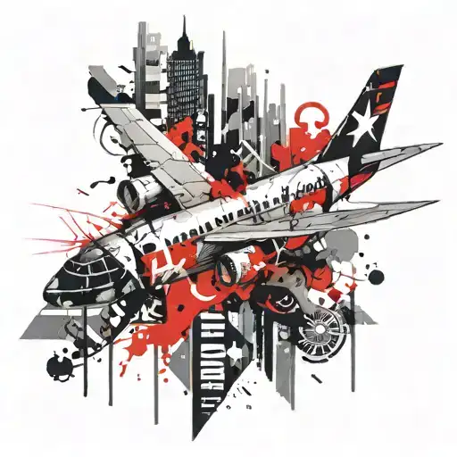 Airplane And Plane Ticket