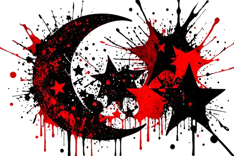 Crescent Moon And Stars