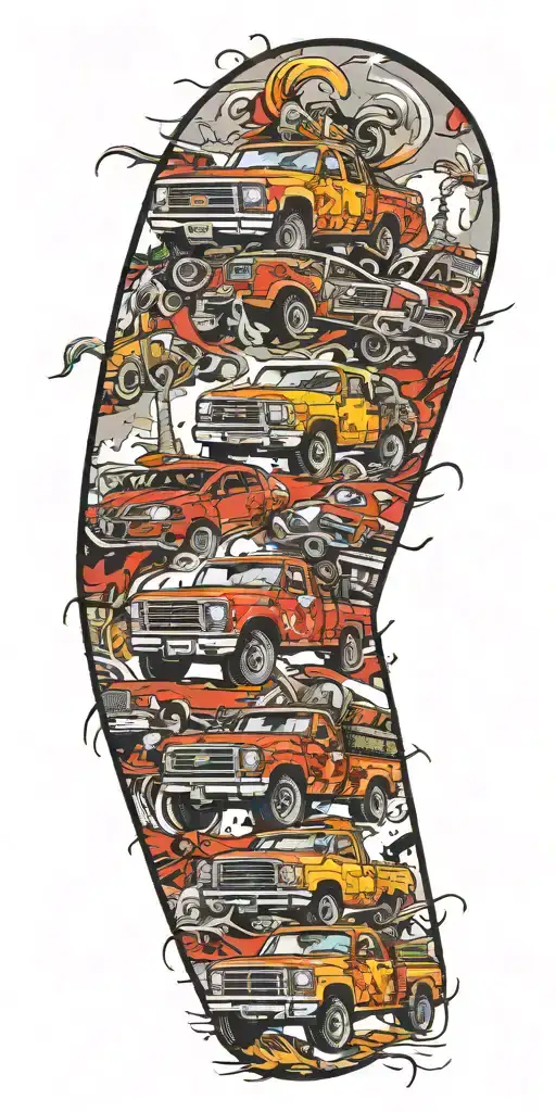 Tornado Pickup Truck On Shrooms