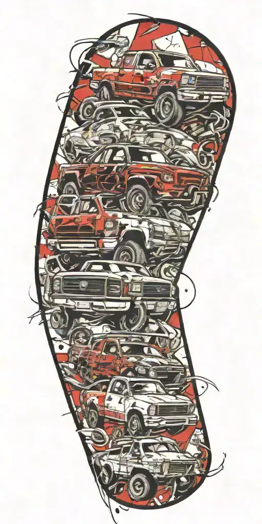 Pickup Truck Wrecked By Grenade On Shrooms