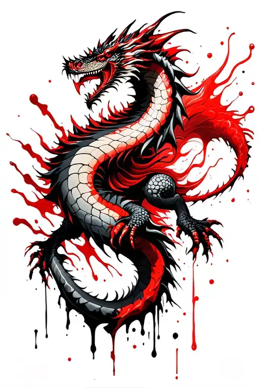 Aggressive Dragon Wrapped