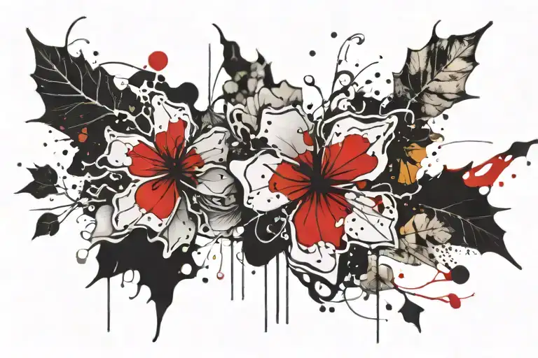 5 Leaf Black Clover Tattoo Inspired