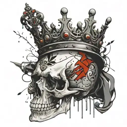G59 Skull Wearing A Crown