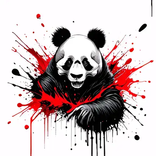 Skull Panda Trash Polka Style