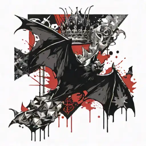 Bat With Crown