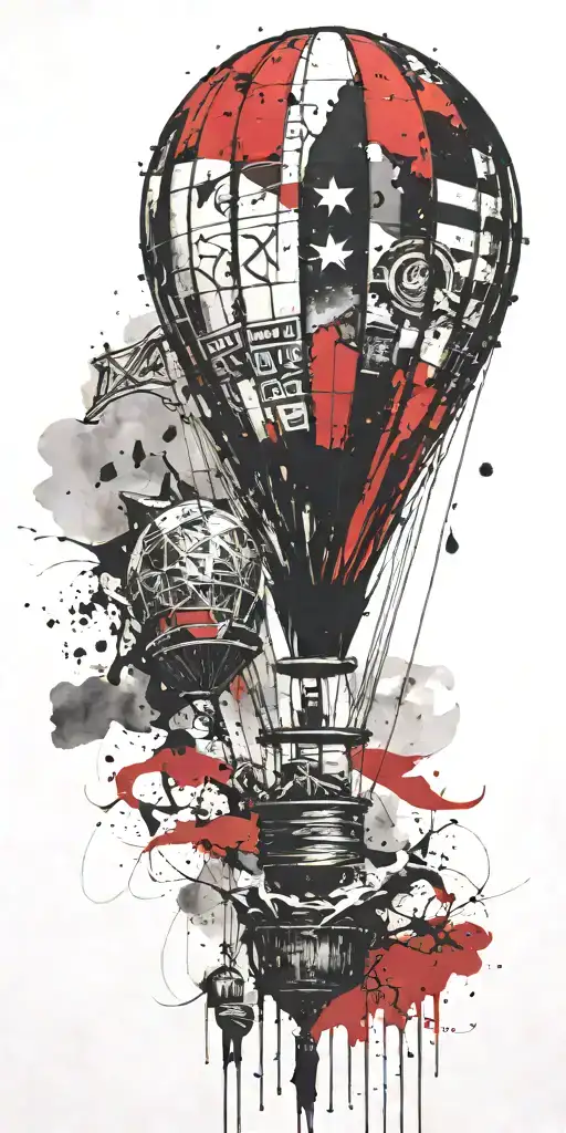 Hot Air Balloon Never Give Up