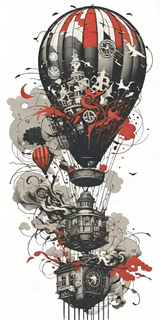 Hot Air Balloon In A Tornado Never Give Up