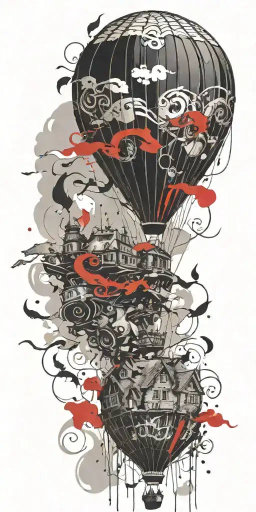 Hot Air Balloon In A Tornado Never Give Up