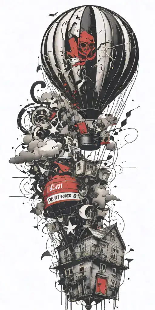 Hot Air Balloon In A Tornado Never Give Up