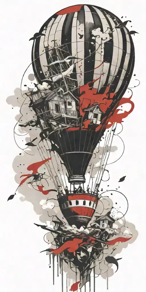 Hot Air Balloon In A Tornado Never Give Up