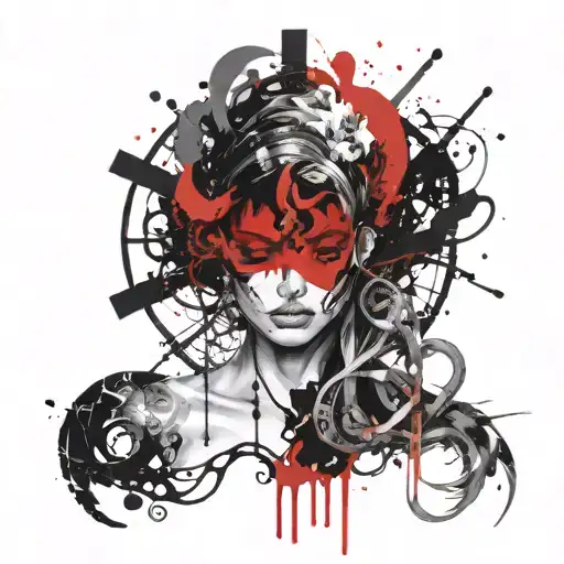 Sensual Goddess Symbol With A K