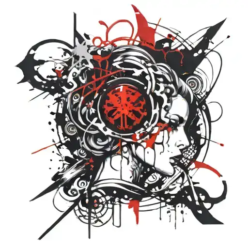 Sensual Goddess Symbol With A K