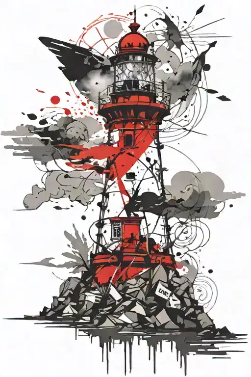 Lighthouse On A Flying Island