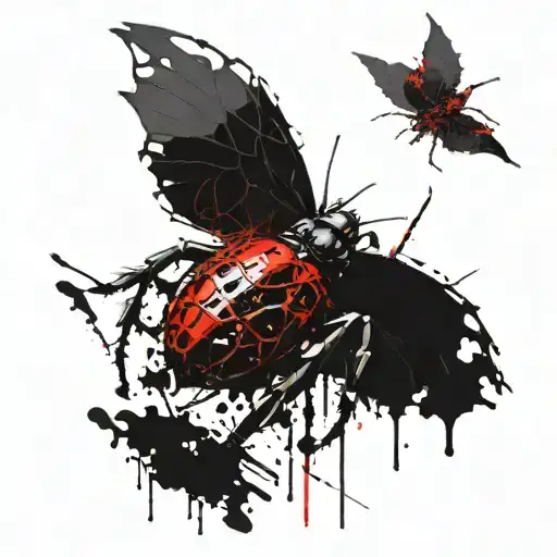 Fly Killing A Spider With Knife