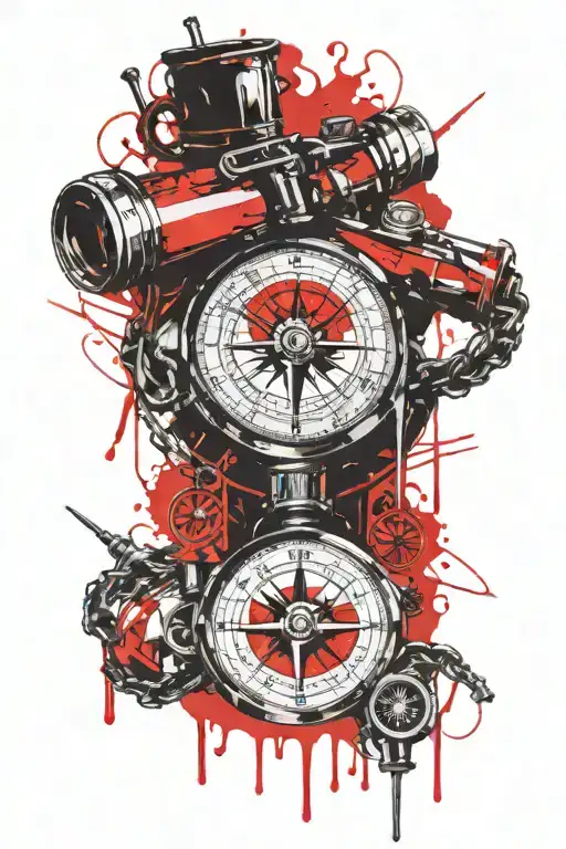 Compass Anchor Binoculars Chains