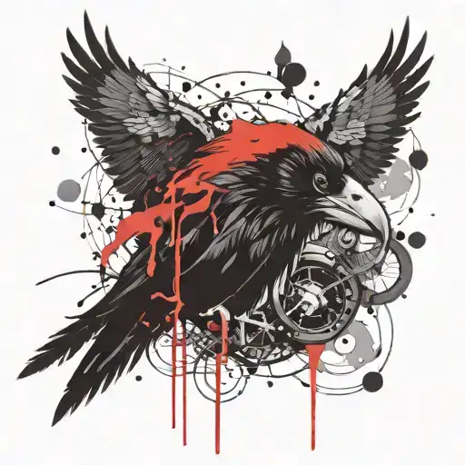 The Raven And The Viking's Head