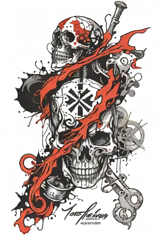 Bone And Lung Cancer Survivor Symbol Intertwined