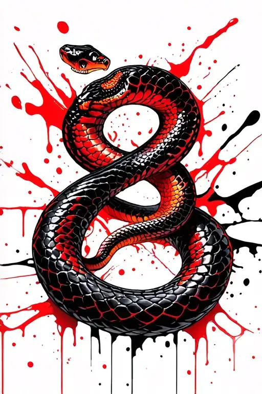 Snake With The Number Eight Pattern