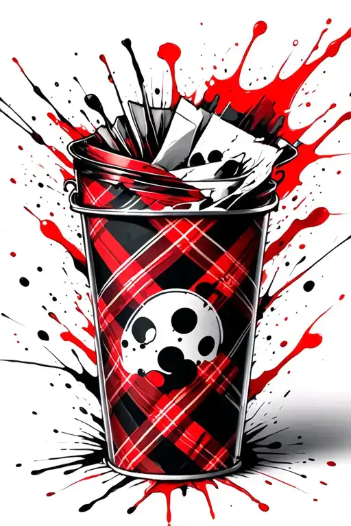 Tartan Cloth Wrapped An Tattered