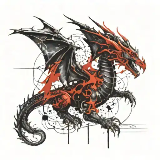 Dragon En Rrellando La Lanza Del Destino