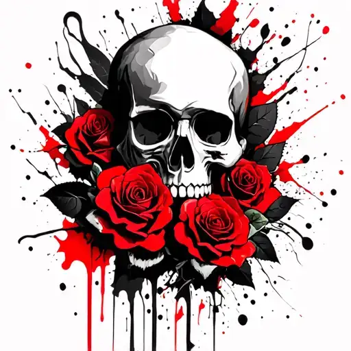 Skull Roses