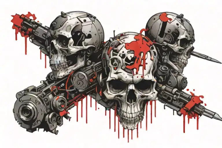 Skull Death And Robots