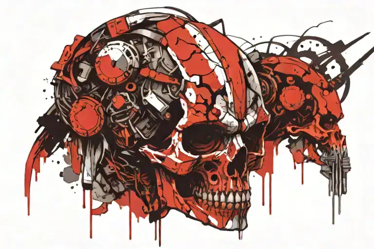 Skull Death And Robots