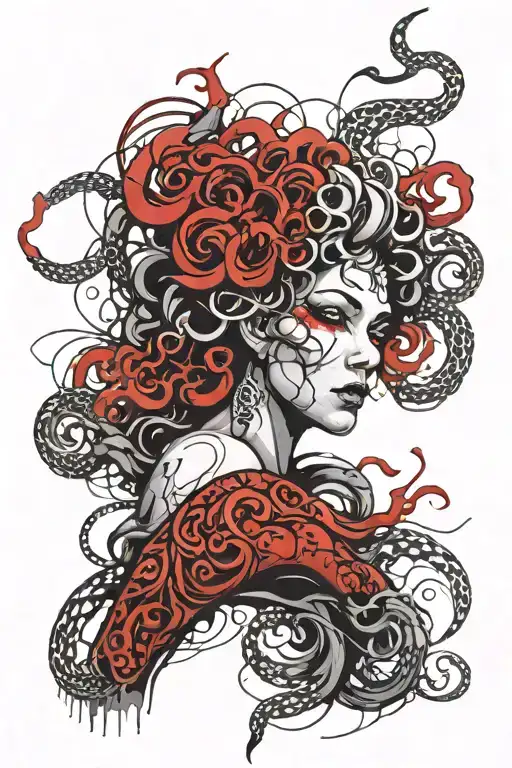Medusa Full Arm Sleeve