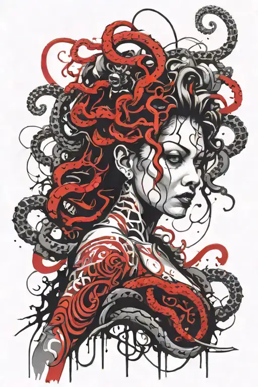 Medusa Full Arm Sleeve