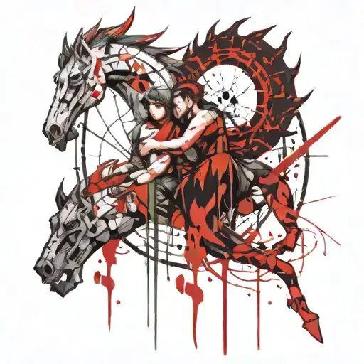 Zodiac Face Sagittarius And Scorpio