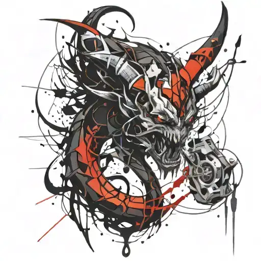 Demon With Long Tail