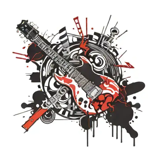 Rock Music Fun Trash