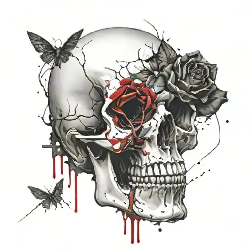Skull And Roses