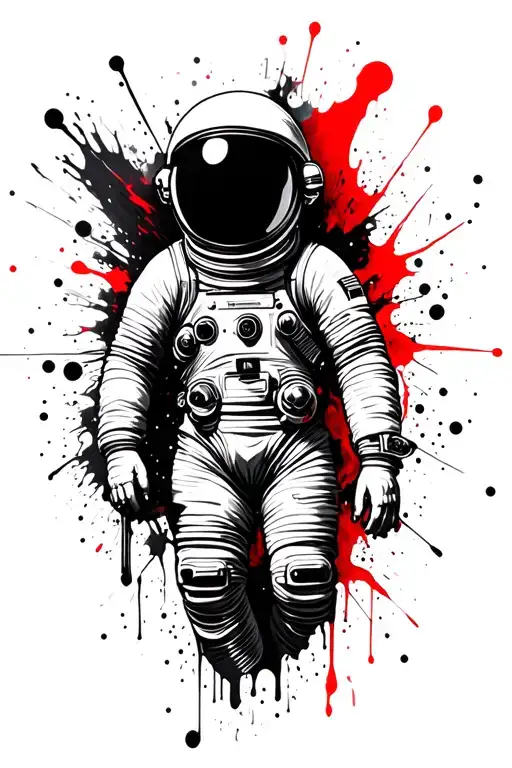 Space Themed With Astronaut