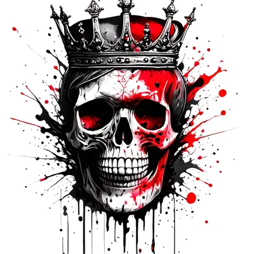 Skull Wearing A Crown