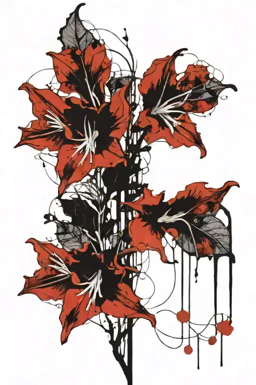 Long Thin Moonflower Vine