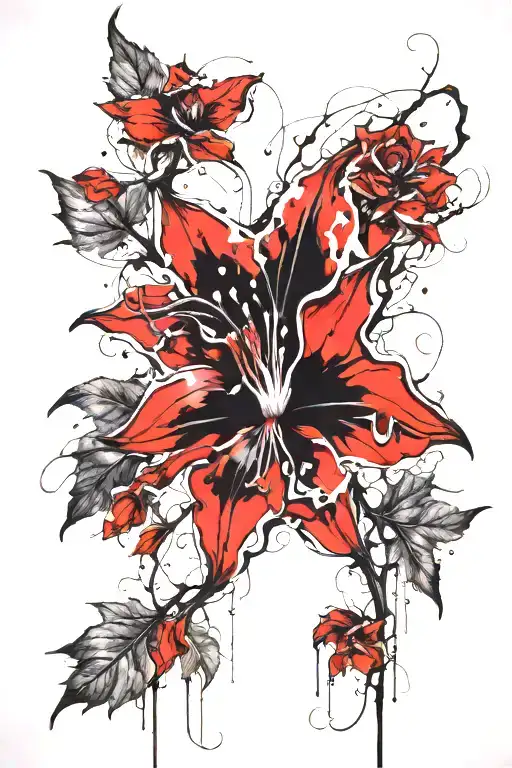 Long Thin Moonflower Vine