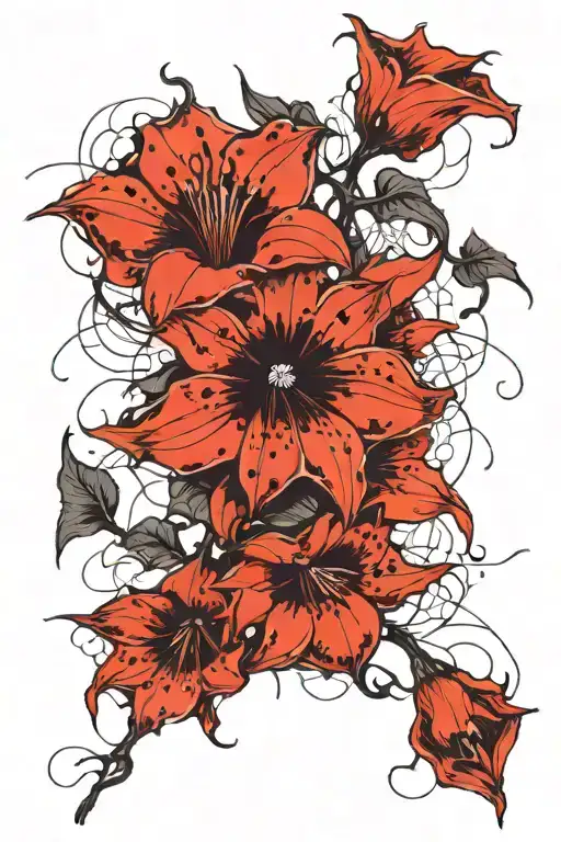 Long Thin Moonflower Vine