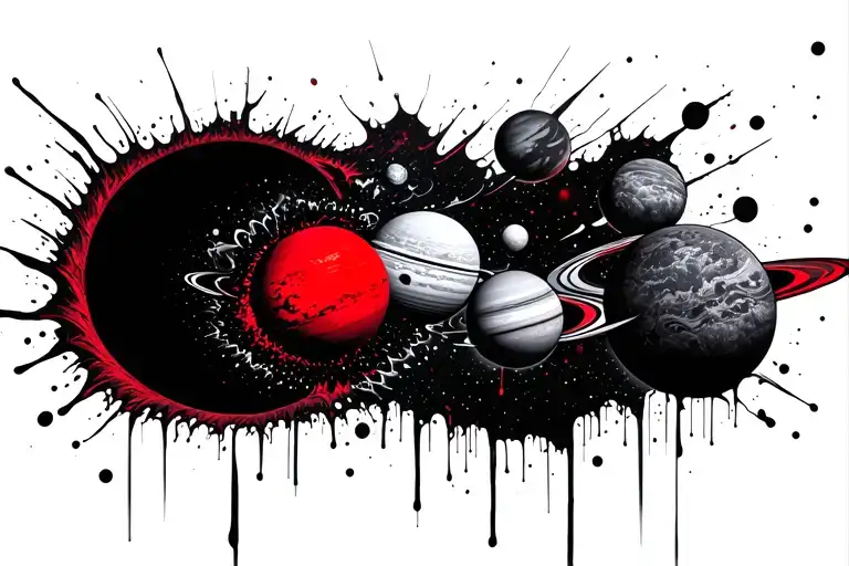 Coverup Space Black Hole Eating Several Planets Inside