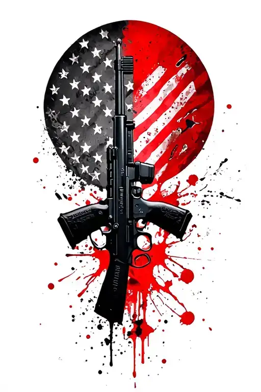 2Nd Amendment Ar15 Rifle Intertwined