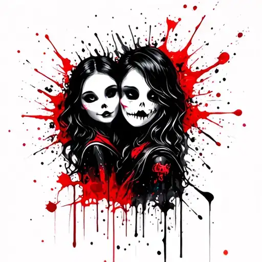 Mother Daughter Tattoo Ghost