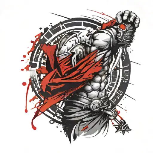 Forearm Tattoo Based On Spartan Warrior Concepts For Full Forearm