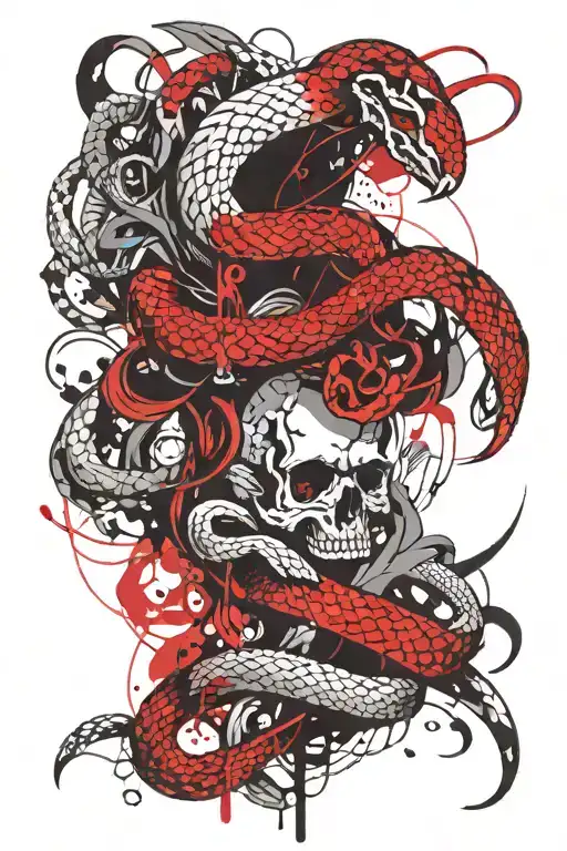 Cros And Snake Wrapped